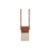 셀린느 트리옹프 캔버스 & 램스킨 플랩 폰 파우치 화이트 탄 10G332CQD-01TA #10*1*18cm