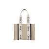 끌로에 우디 미디움 토트백 화이트 블루 CHC21US383E6691J #37*12*26cm