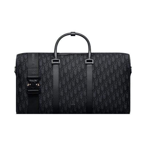 디올 링고 50 백 블랙 디올 오블리크 자카드 1ADDU115YKY-H03E #50*21.5*25cm