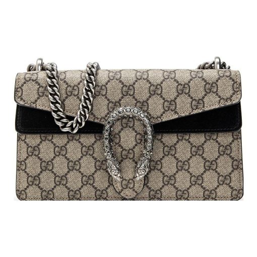 구찌 디오니서스 GG 스몰 숄더백 GG 슈프림 블랙 스웨이드 499623-92TJN-9862 #25*7*13.5cm